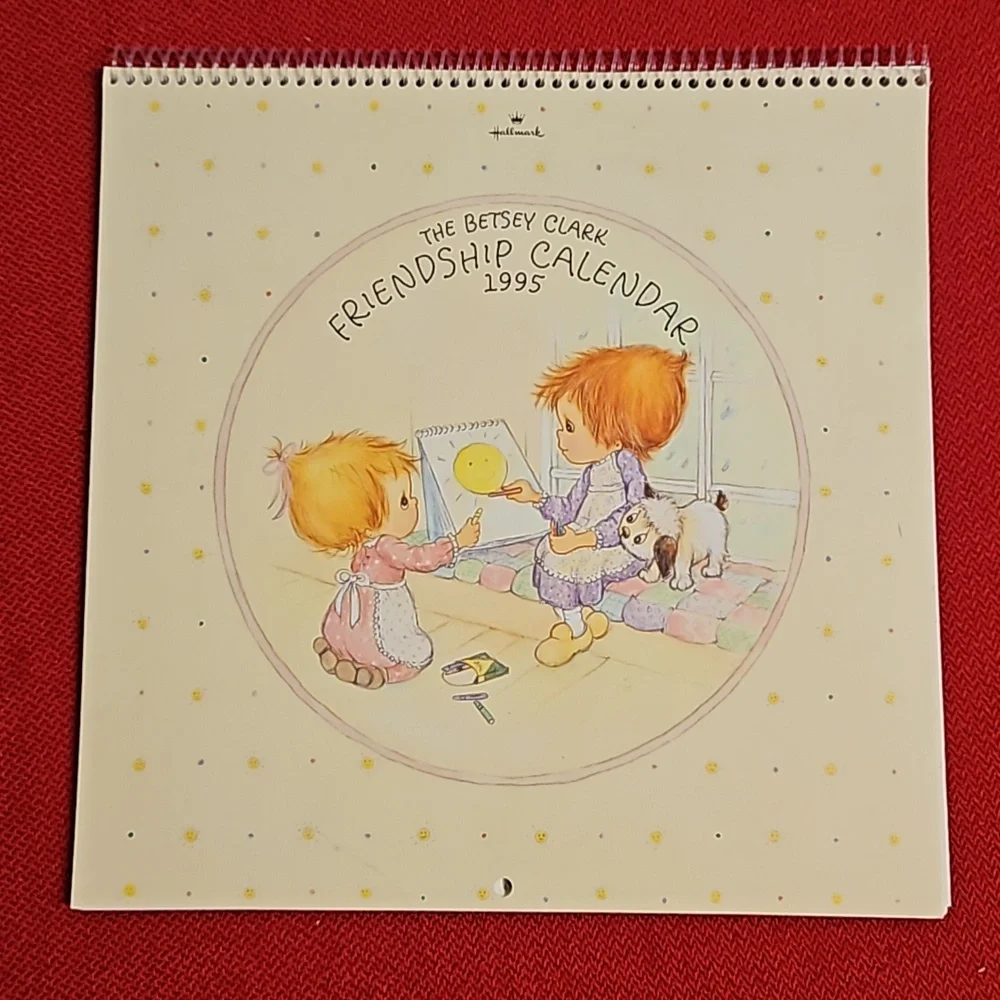 The Betsey Clark Friendship Calendar 1995 UNUSED frame the art HALLMARK Vtg.